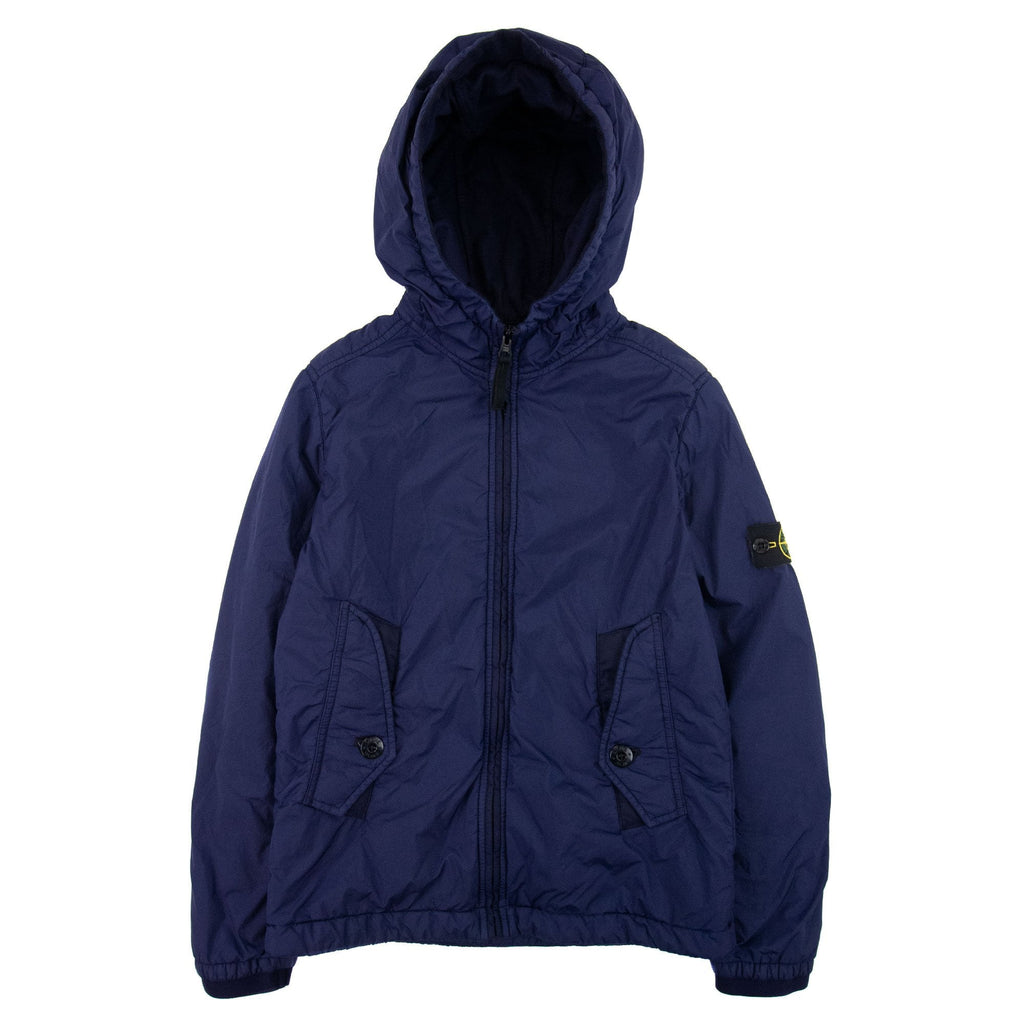 Stone Island Junior 48733 Crinkle Reps Jacket Navy V0026