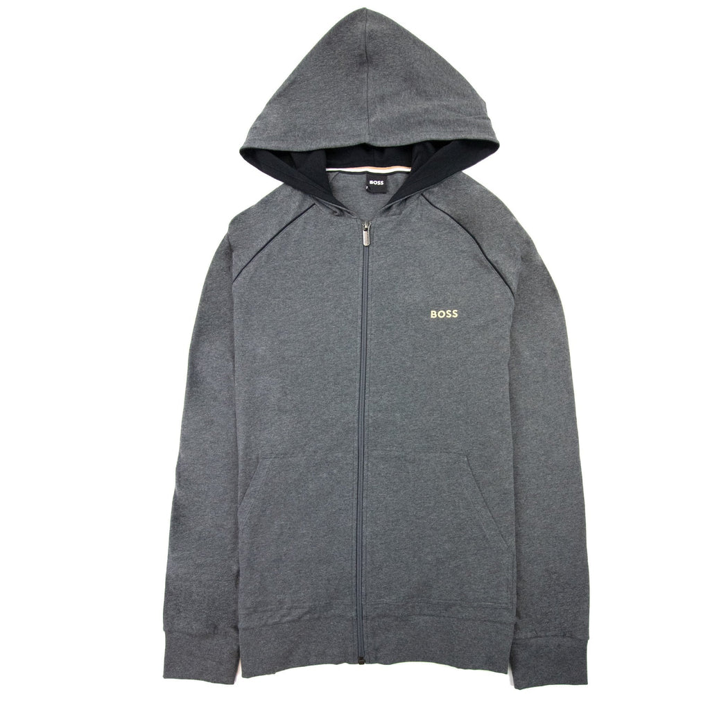 Hugo Boss Mix & Match Logo Zip Up Jacket Dark Grey 010