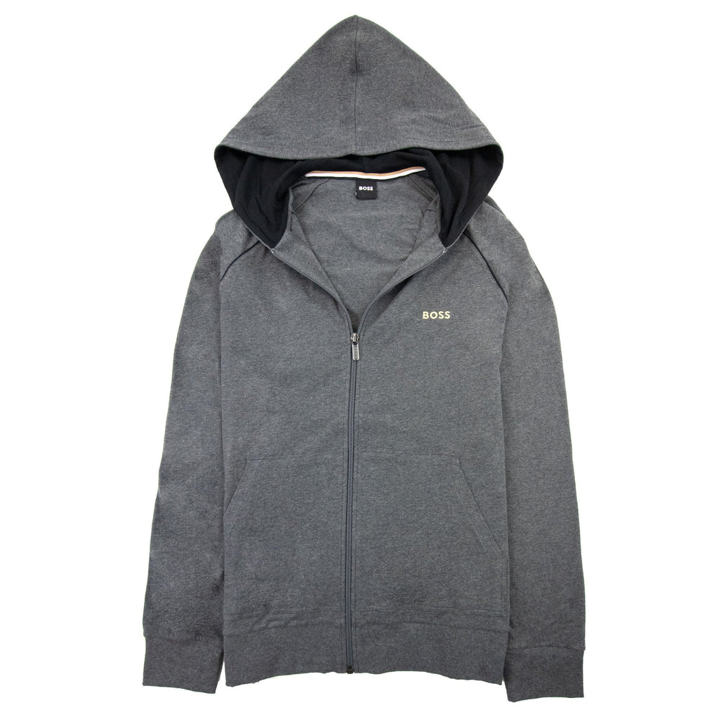 Hugo Boss Mix & Match Logo Zip Up Jacket Dark Grey 010
