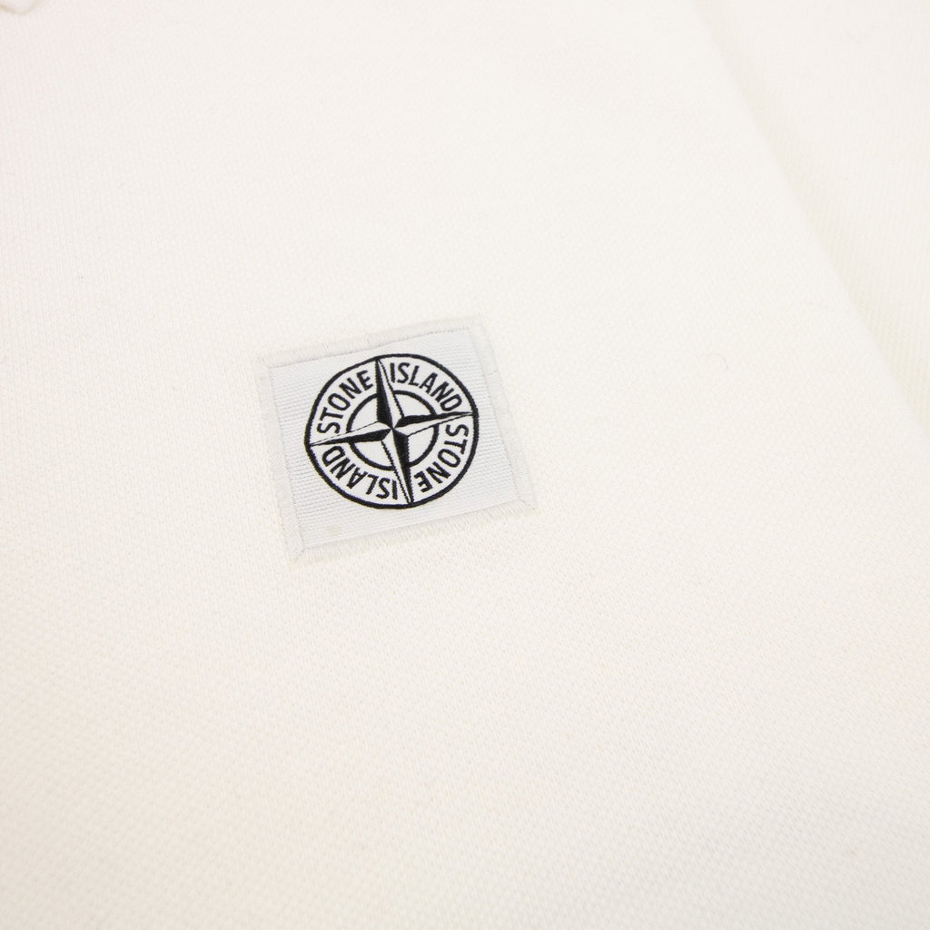 Stone Island Patch Logo Reg Fit Polo White