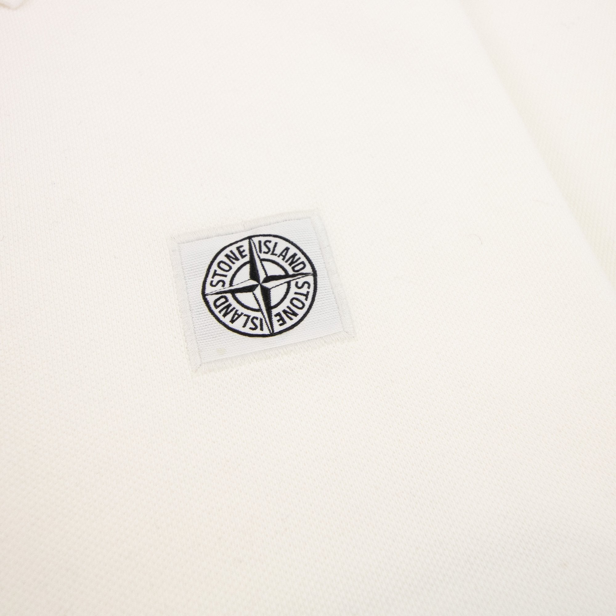 Stone Island Patch Logo Reg Fit Polo White