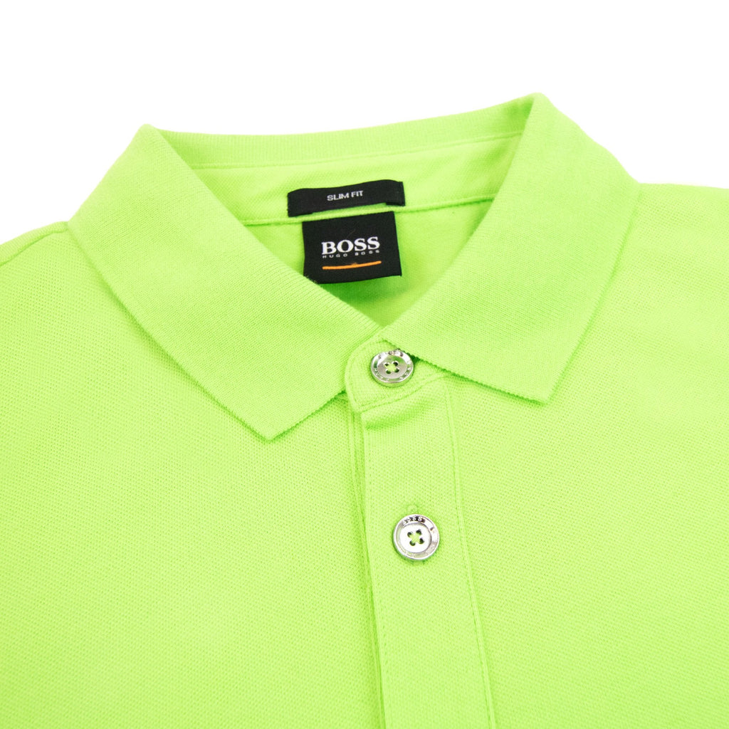 Hugo Boss Passenger Slim Fit Patch Polo Lime Green
