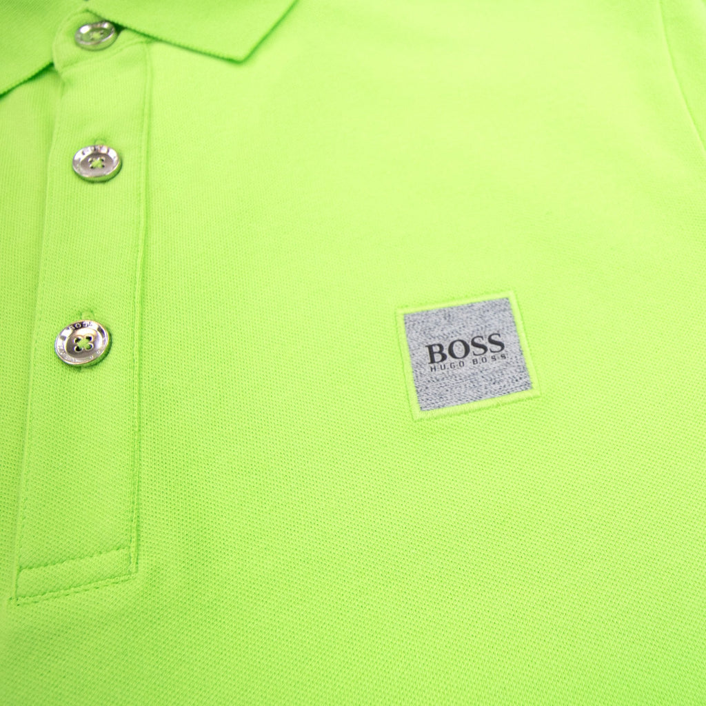 Hugo Boss Passenger Slim Fit Patch Polo Lime Green