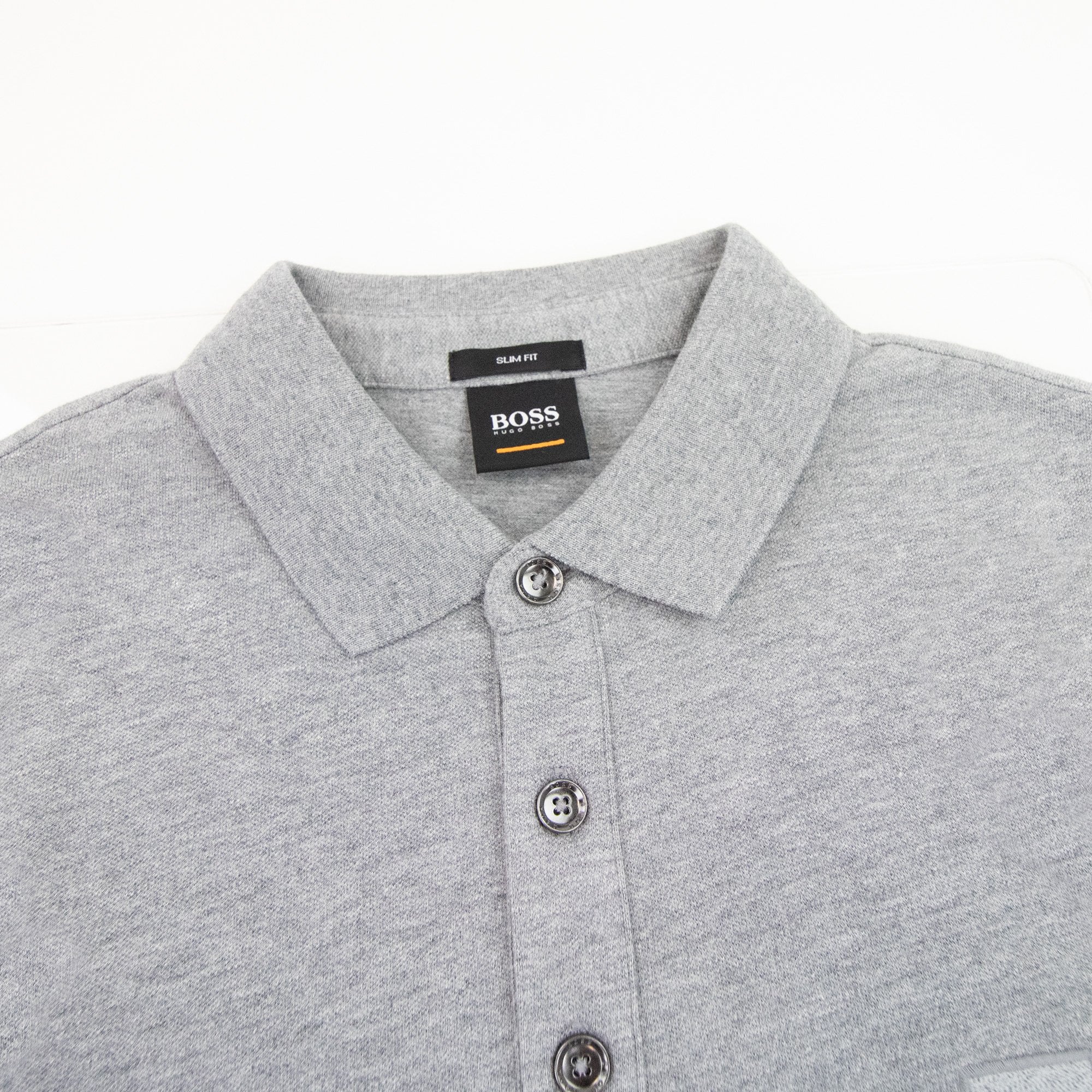 Hugo Boss Passerby L/s Patch Logo Polo Light Grey