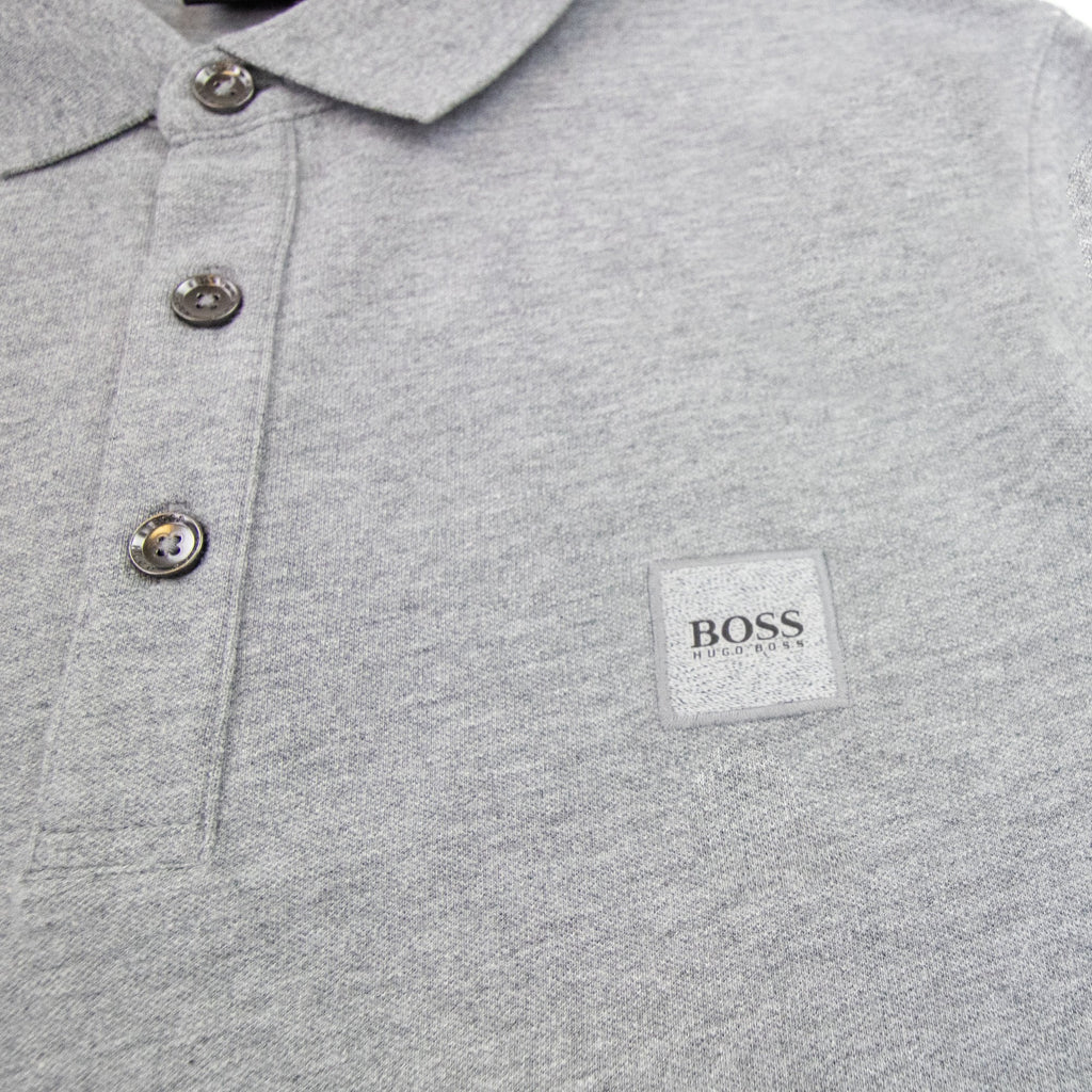 Hugo Boss Passerby L/s Patch Logo Polo Light Grey
