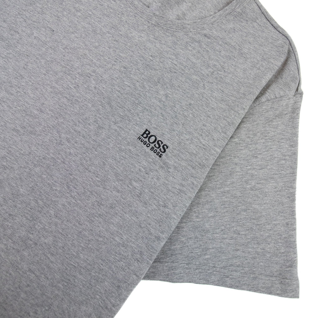 Hugo Boss Embroidered Logo Rn T Shirt Grey Black