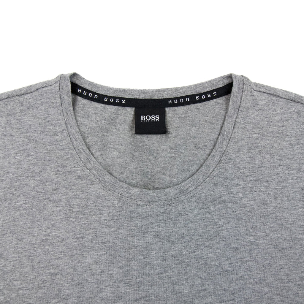 Hugo Boss Embroidered Logo Rn T Shirt Grey Black