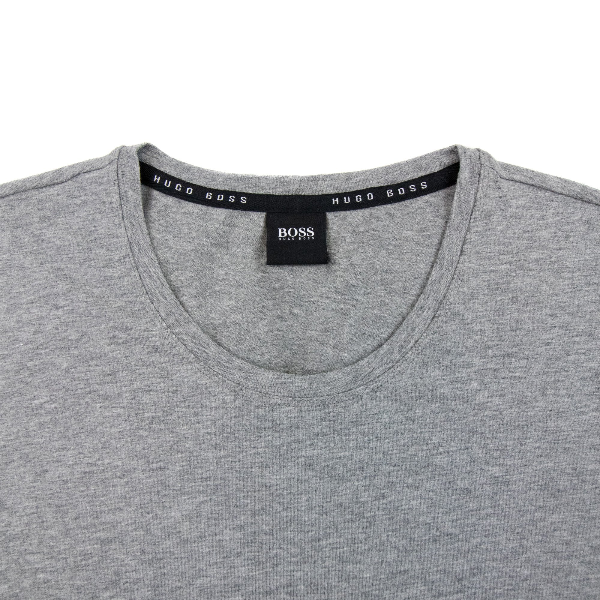 Hugo Boss Embroidered Logo Rn T Shirt Grey Black