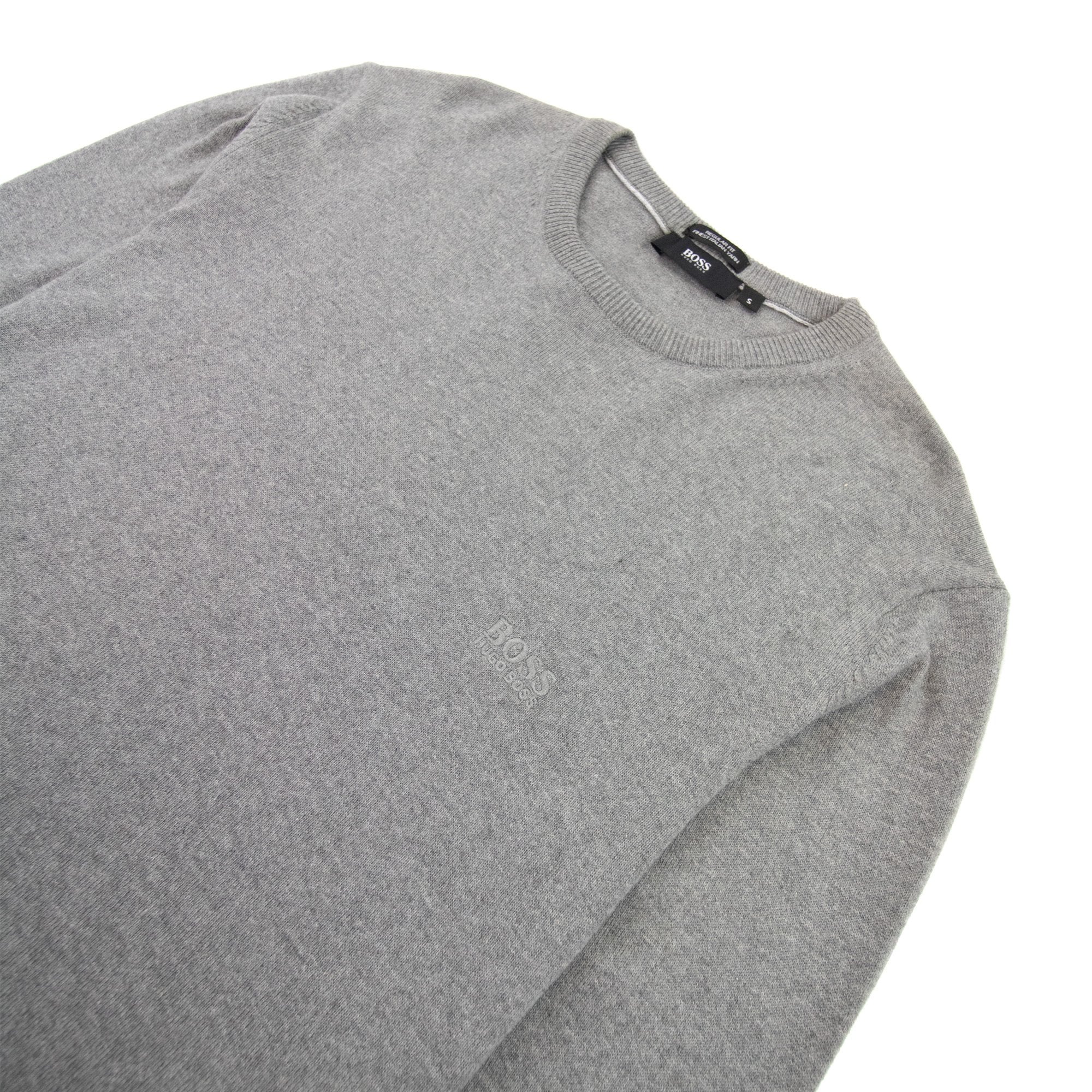 Hugo Boss Finello Knitted Sweatshirt Grey 033
