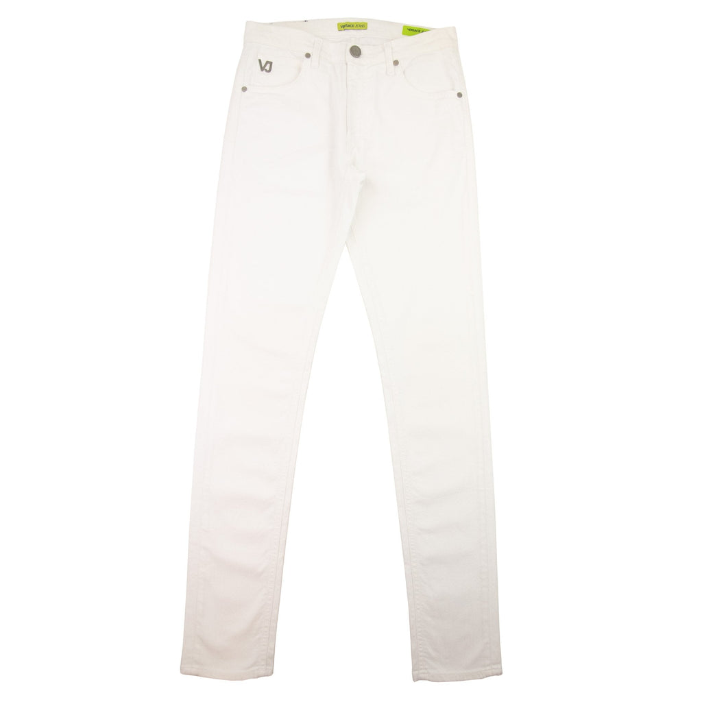 Versace Jeans Skinny Fit Logo Jeans White