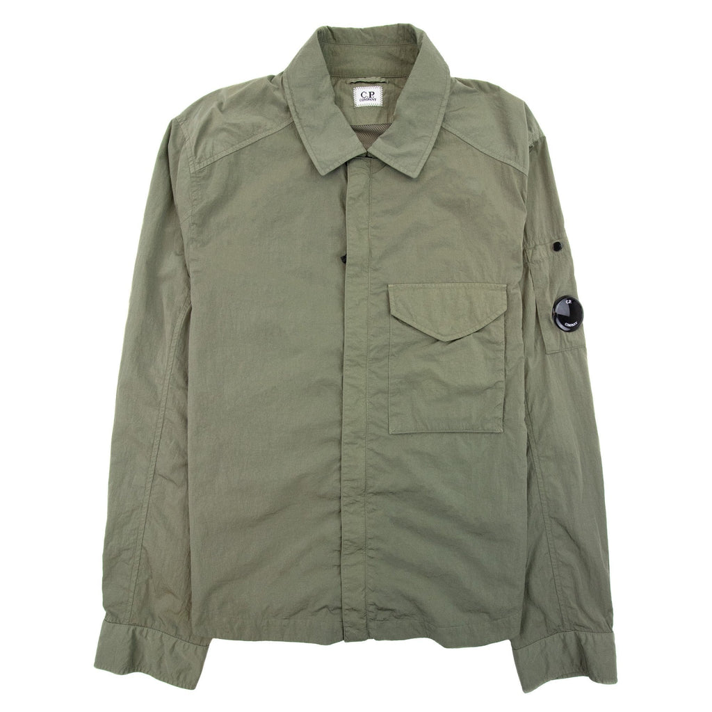 Cp Company Chrome-r Zip Overshirt Bronze Green 648