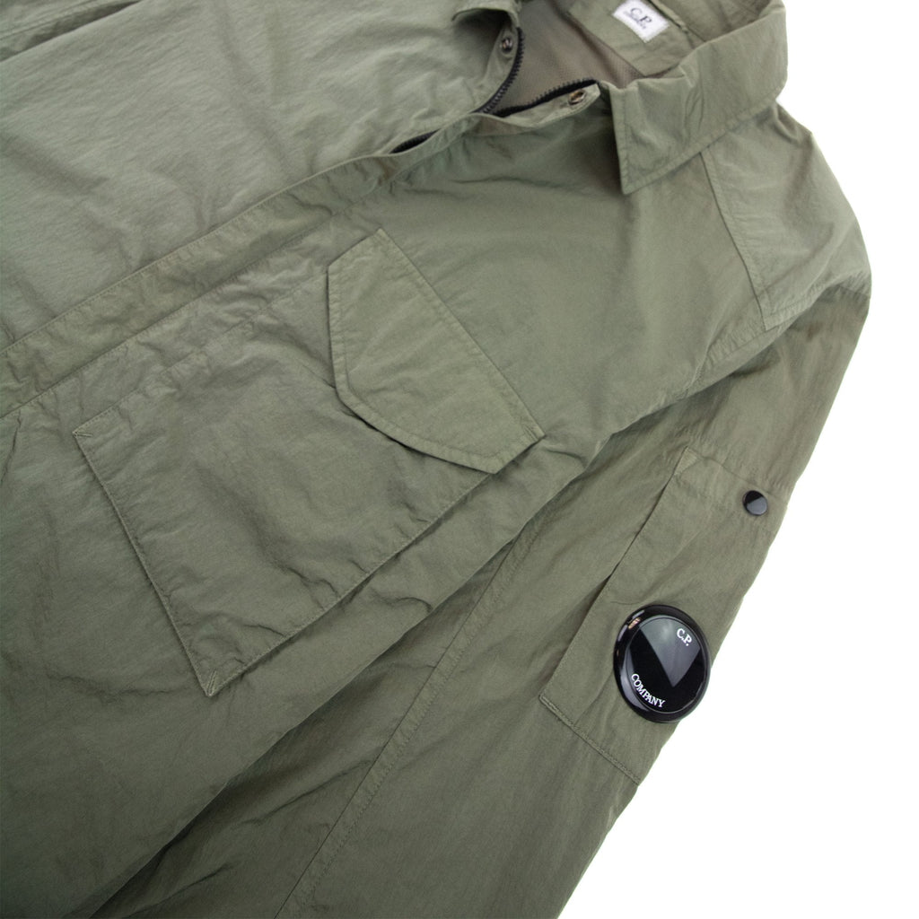 Cp Company Chrome-r Zip Overshirt Bronze Green 648