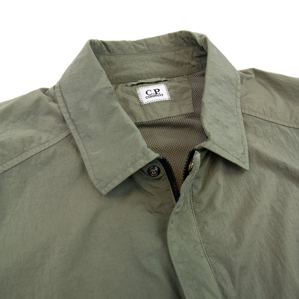 Cp Company Chrome-r Zip Overshirt Bronze Green 648