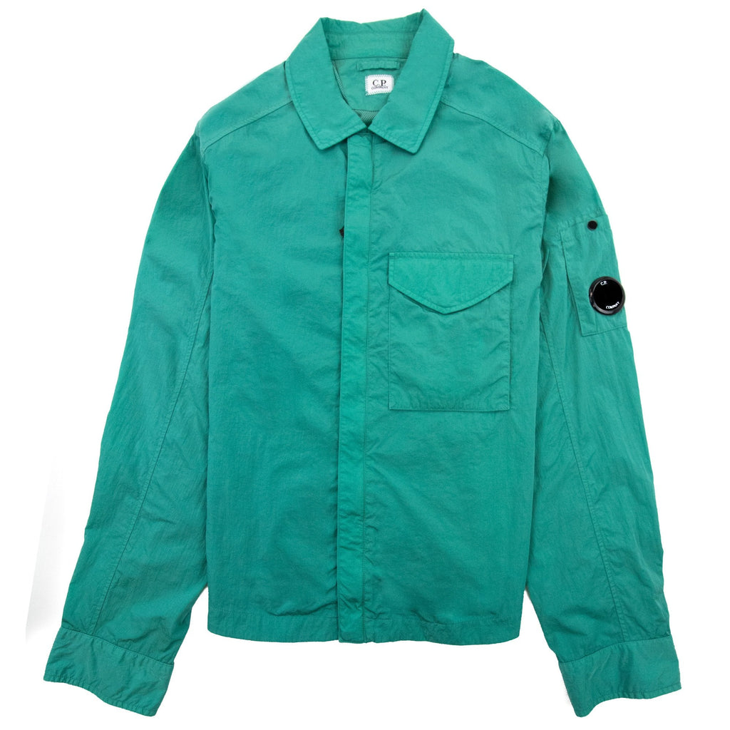Cp Company Chrome-r Zip Overshirt Frosty Green 673