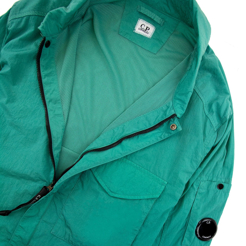 Cp Company Chrome-r Zip Overshirt Frosty Green 673