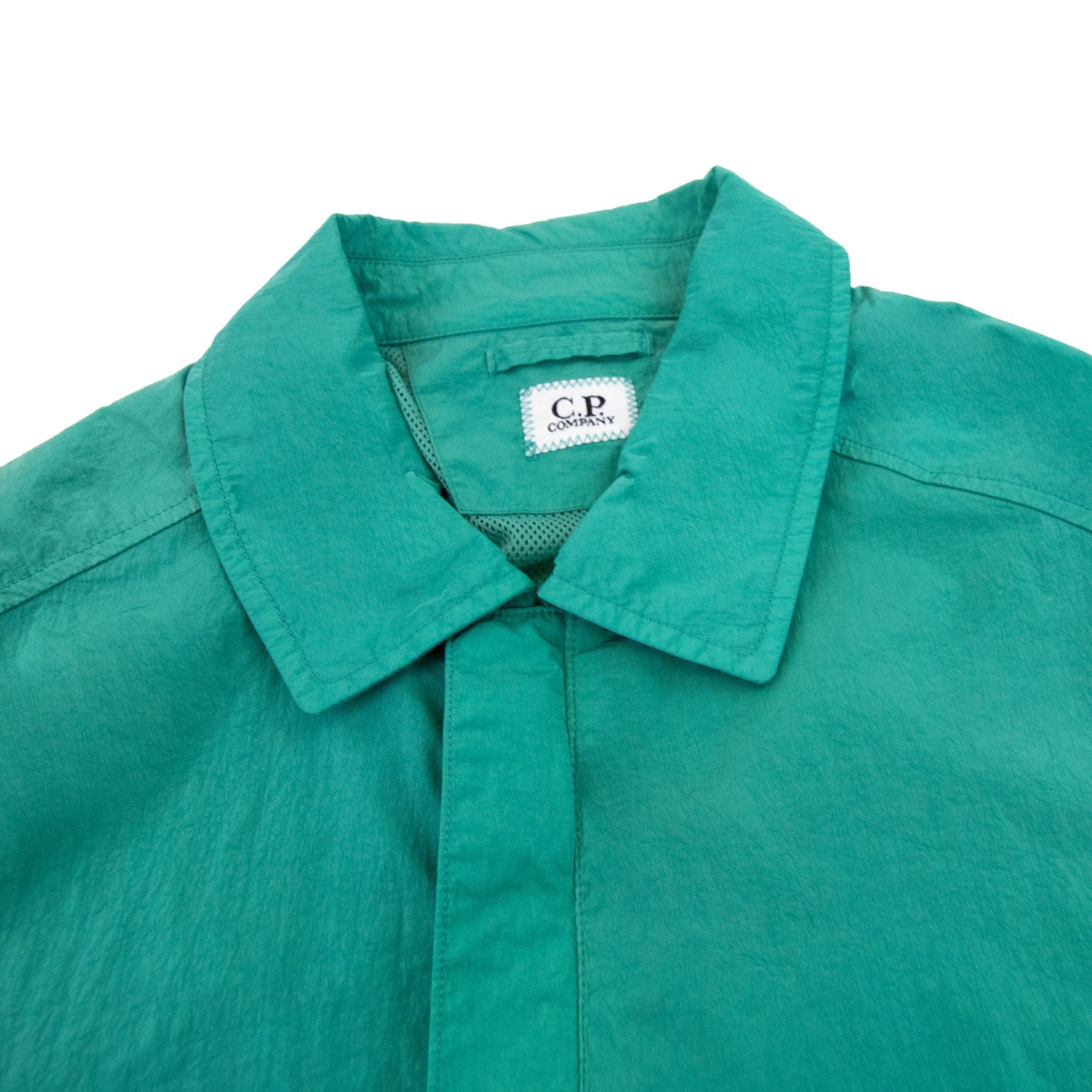 Cp Company Chrome-r Zip Overshirt Frosty Green 673