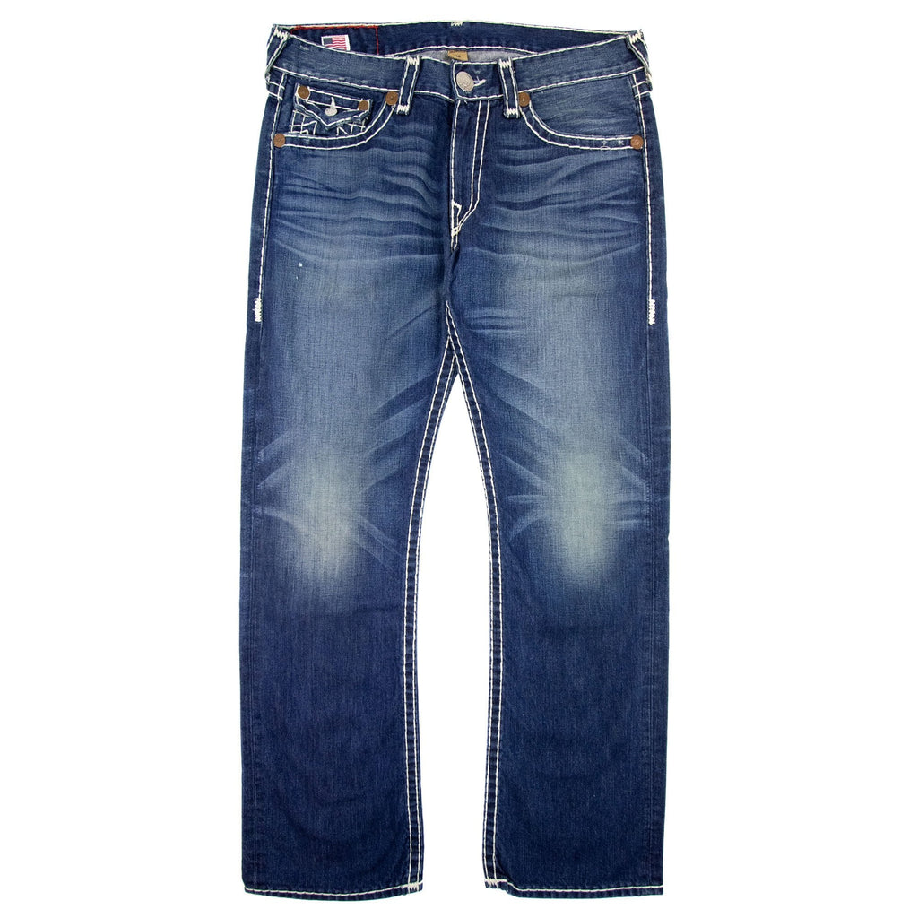 True Religion Jack Natural Super Straight Jeans Navy
