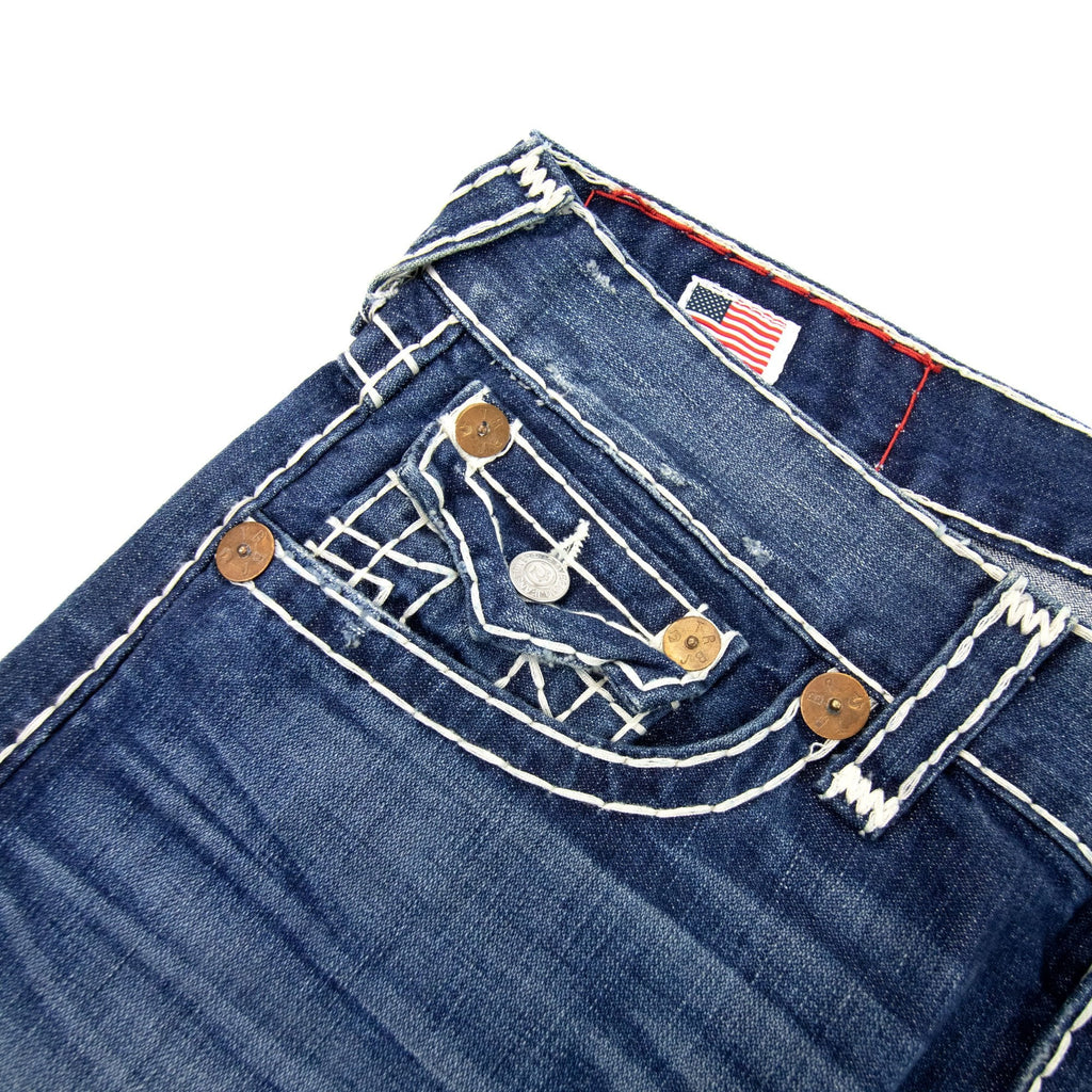 True Religion Jack Natural Super Straight Jeans Navy