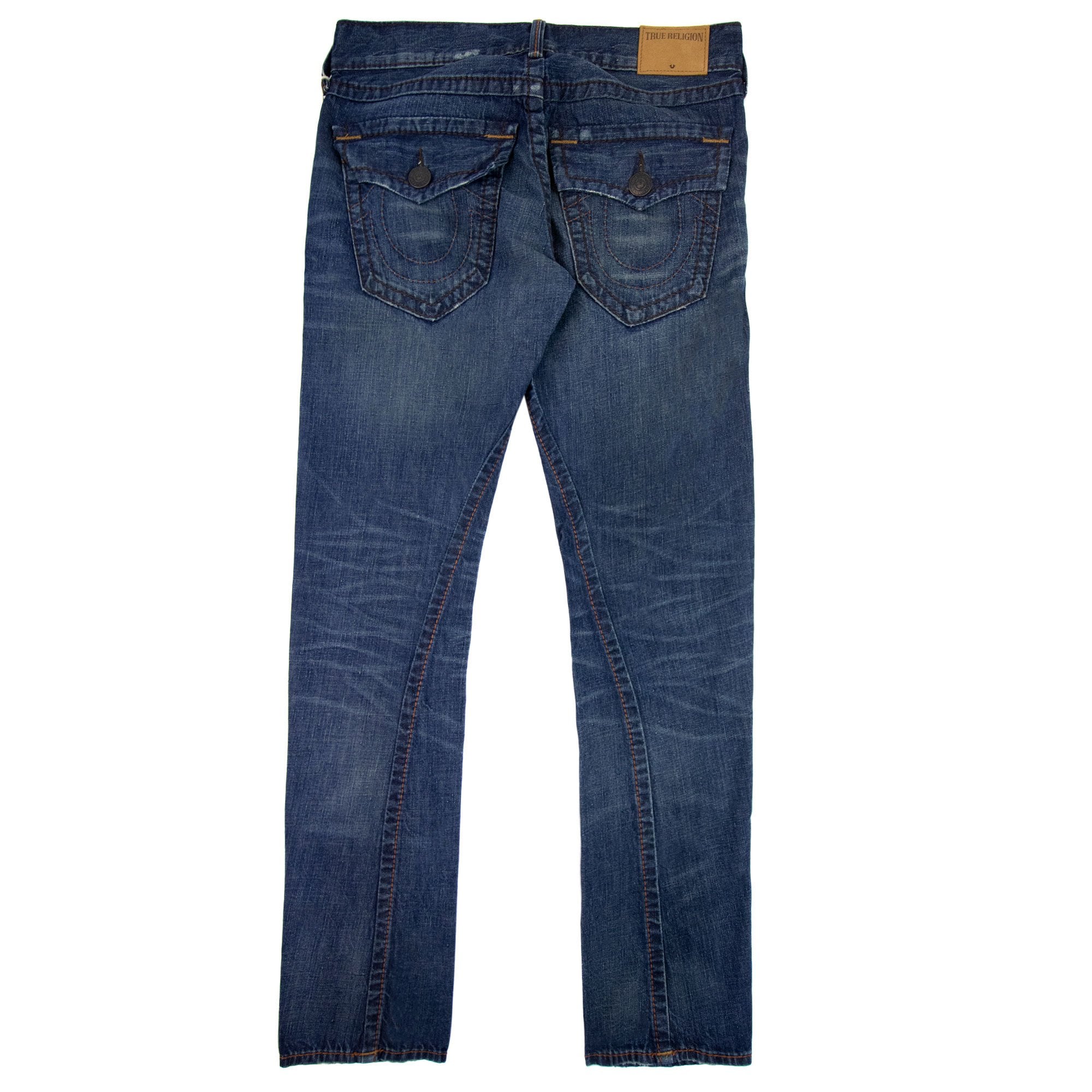 True Religion 1/2 Geno W Flap Jeans Dark Denim
