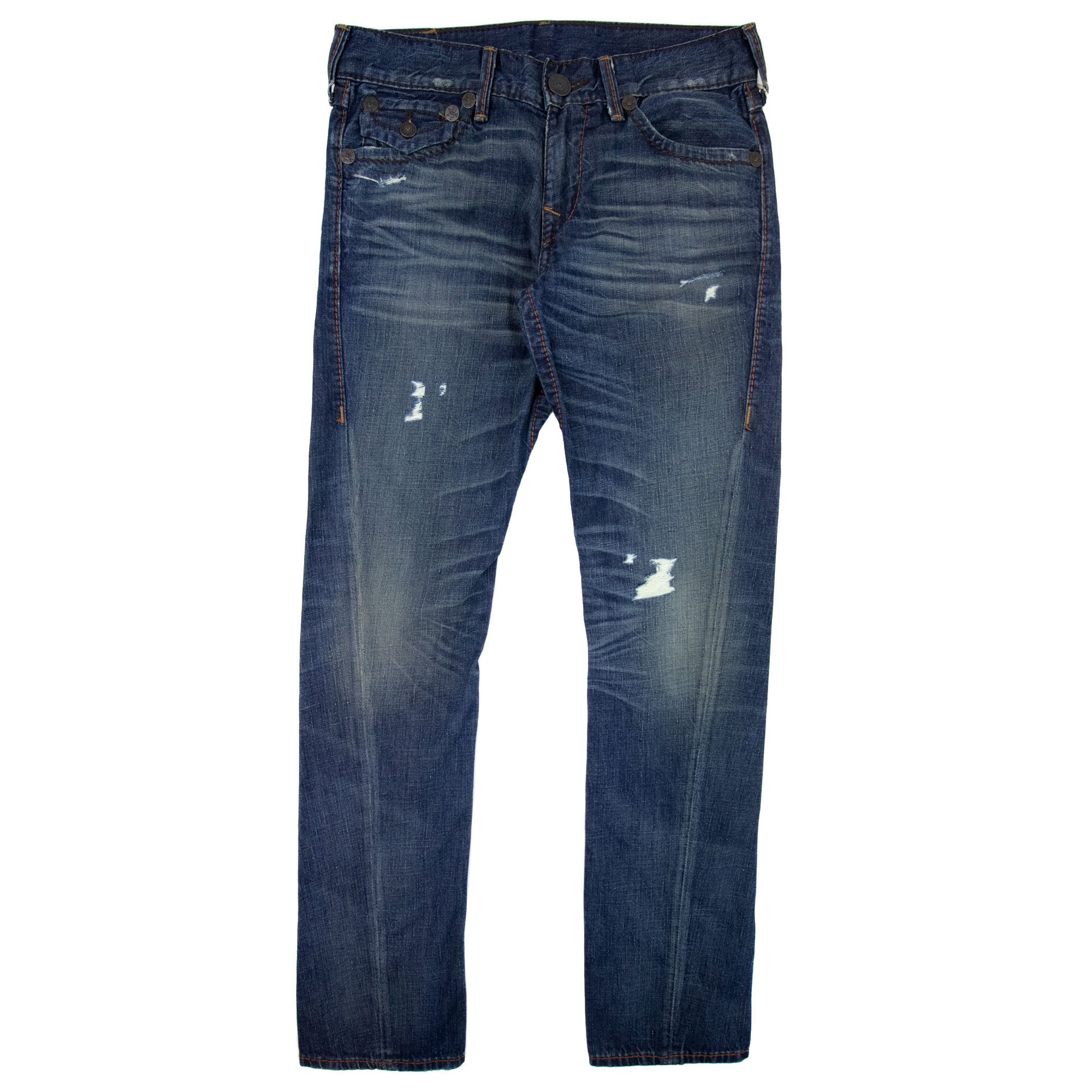 True Religion 1/2 Geno W Flap Jeans Dark Denim