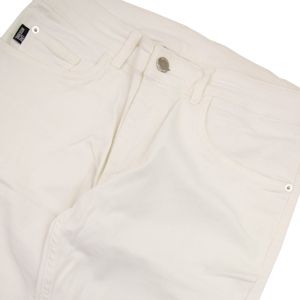 Love Moschino Love Heart Logo Jeans White
