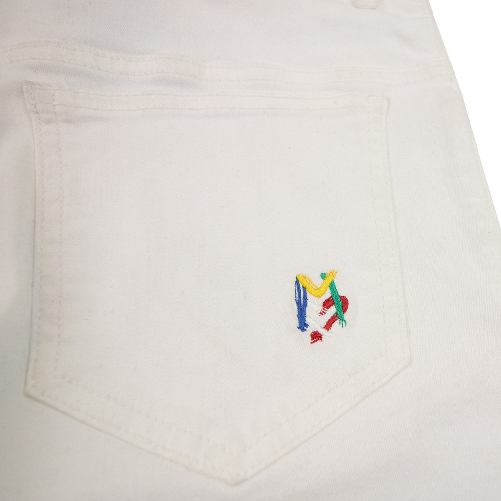 Love Moschino Love Heart Logo Jeans White