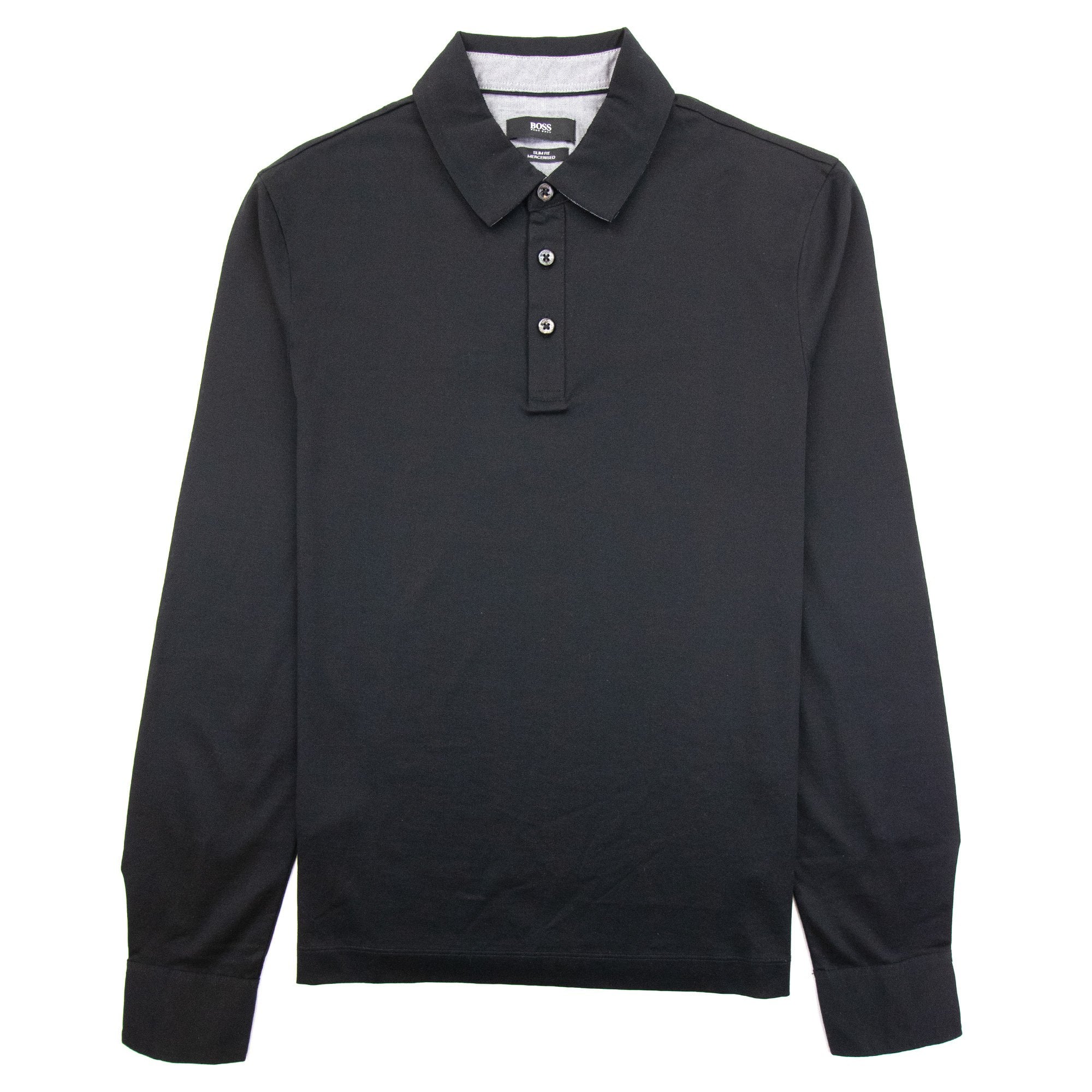 Hugo Boss Paver 01 Long Sleeve Cuff Polo Black
