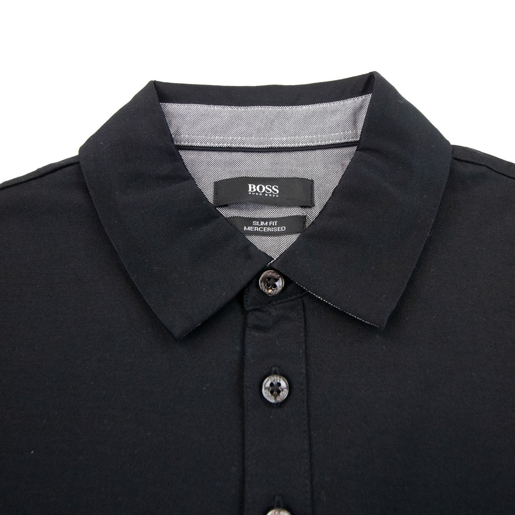 Hugo Boss Paver 01 Long Sleeve Cuff Polo Black