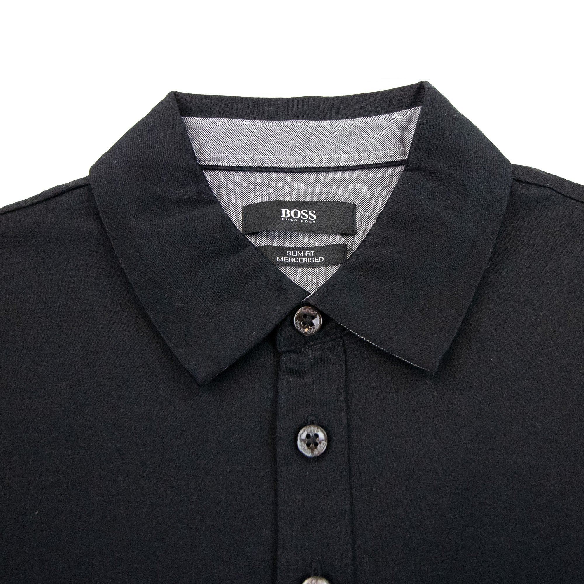 Hugo Boss Paver 01 Long Sleeve Cuff Polo Black