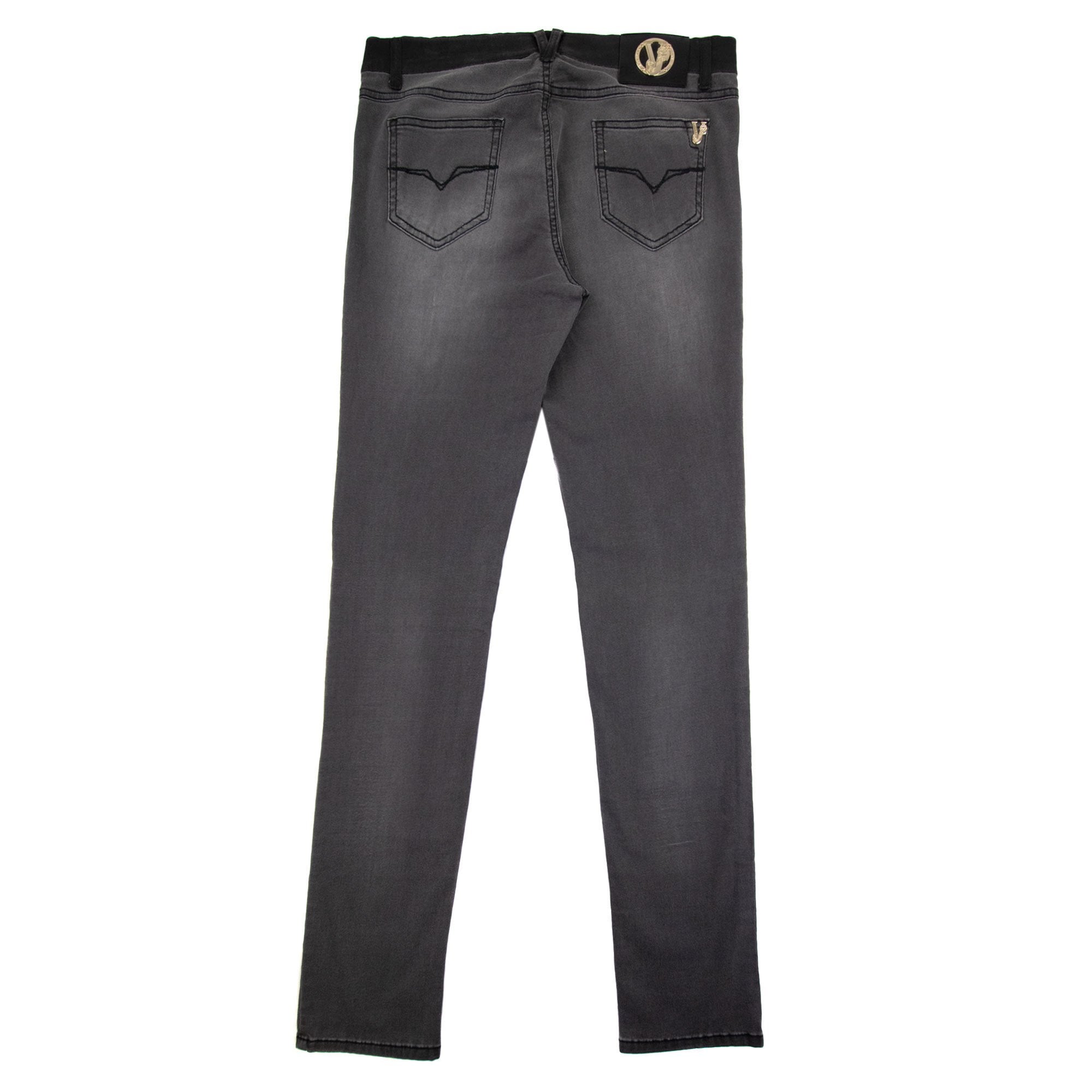 Versace Jeans Pocket Tiger Slim Fit Jean Dark Grey