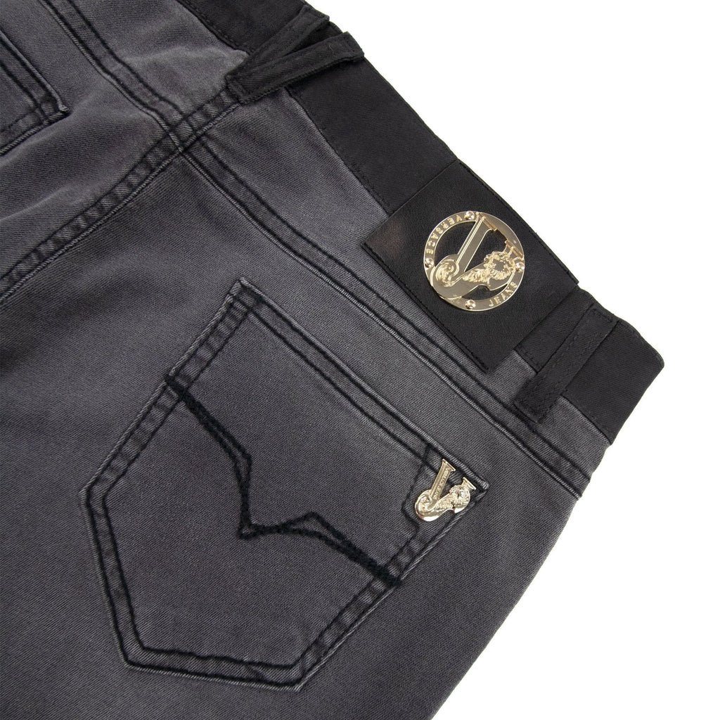 Versace Jeans Pocket Tiger Slim Fit Jean Dark Grey