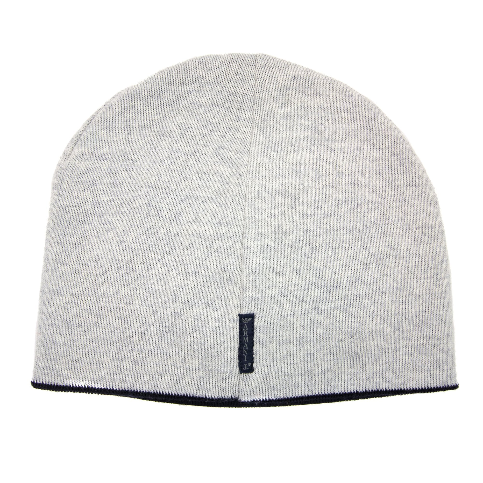 Armani Jeans Reversible Logo Beanie Navy Grey