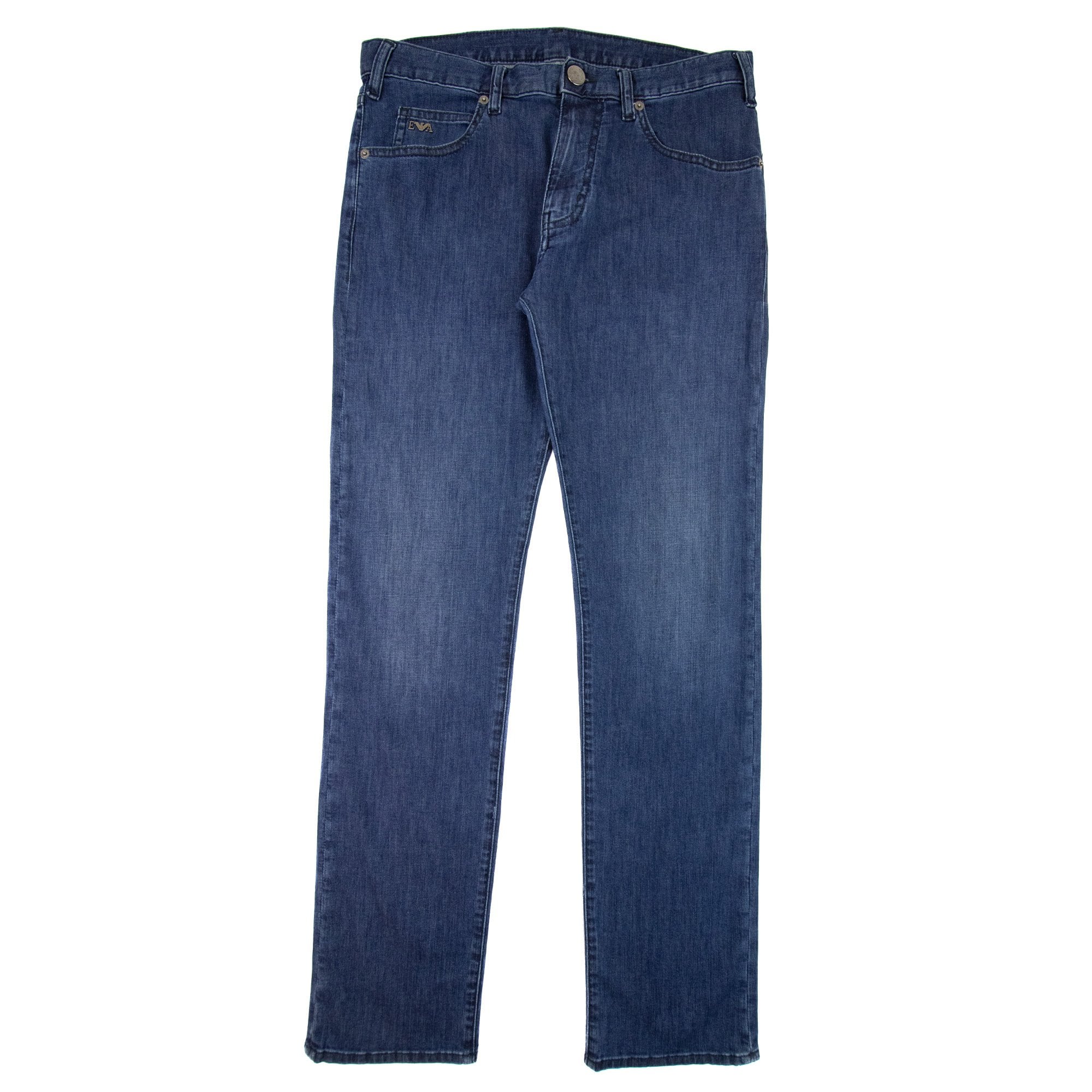 Emporio Armani J45 Regular Fit Mid Denim Jean Denim