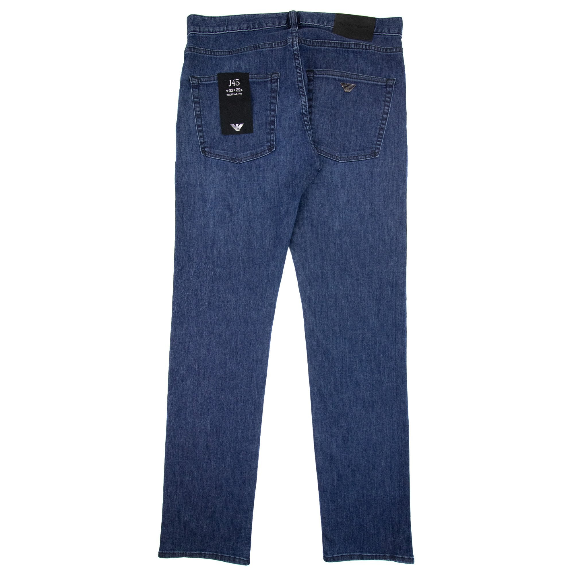 Emporio Armani J45 Regular Fit Mid Denim Jean Denim