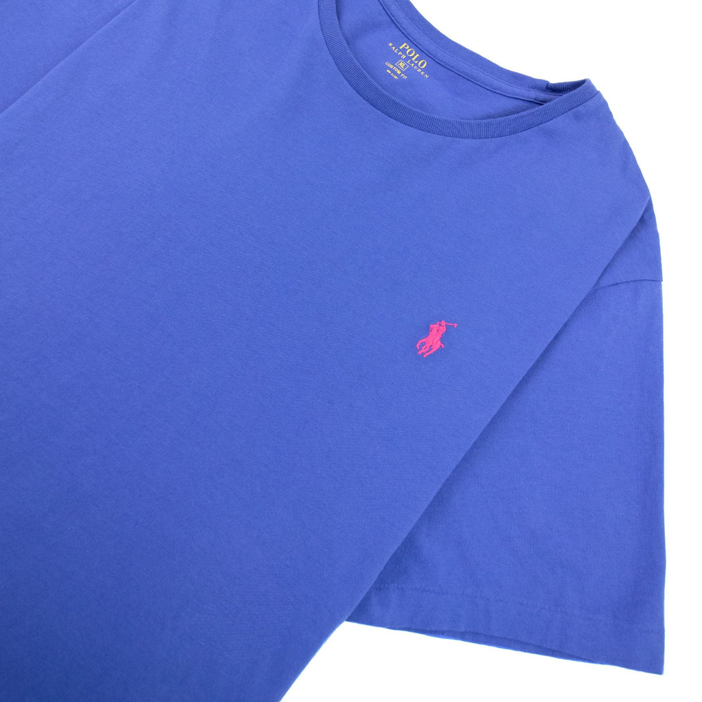 Polo Ralph Lauren Custom Fit Crew Short Sleve Tshirt Indigo Blue