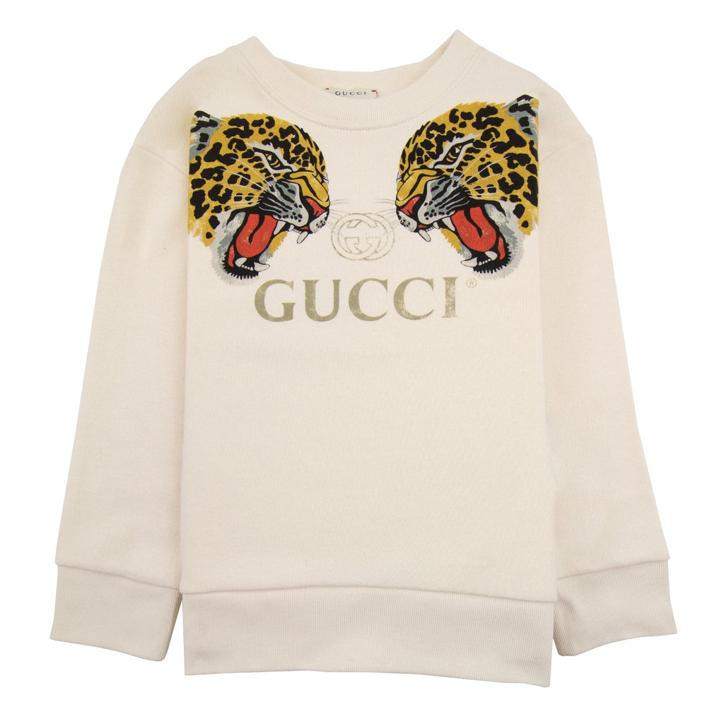 Gucci Double Leopard Sweat White 9061