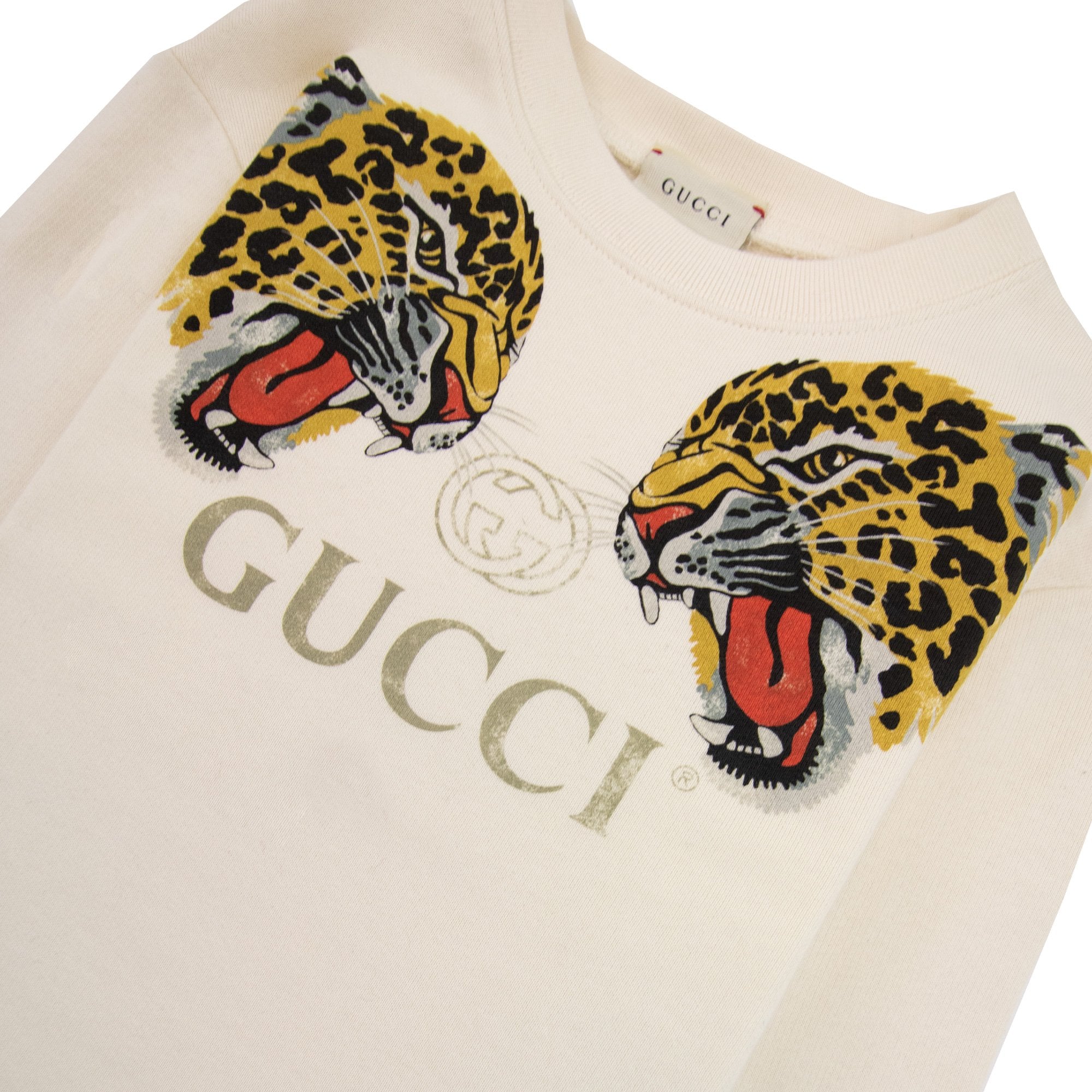 Gucci Double Leopard Sweat White 9061
