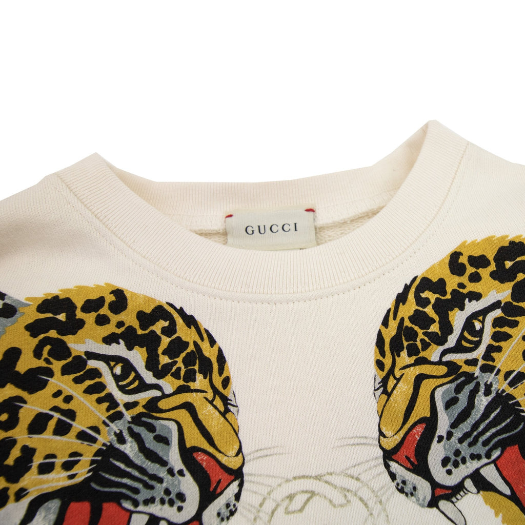 Gucci Double Leopard Sweat White 9061