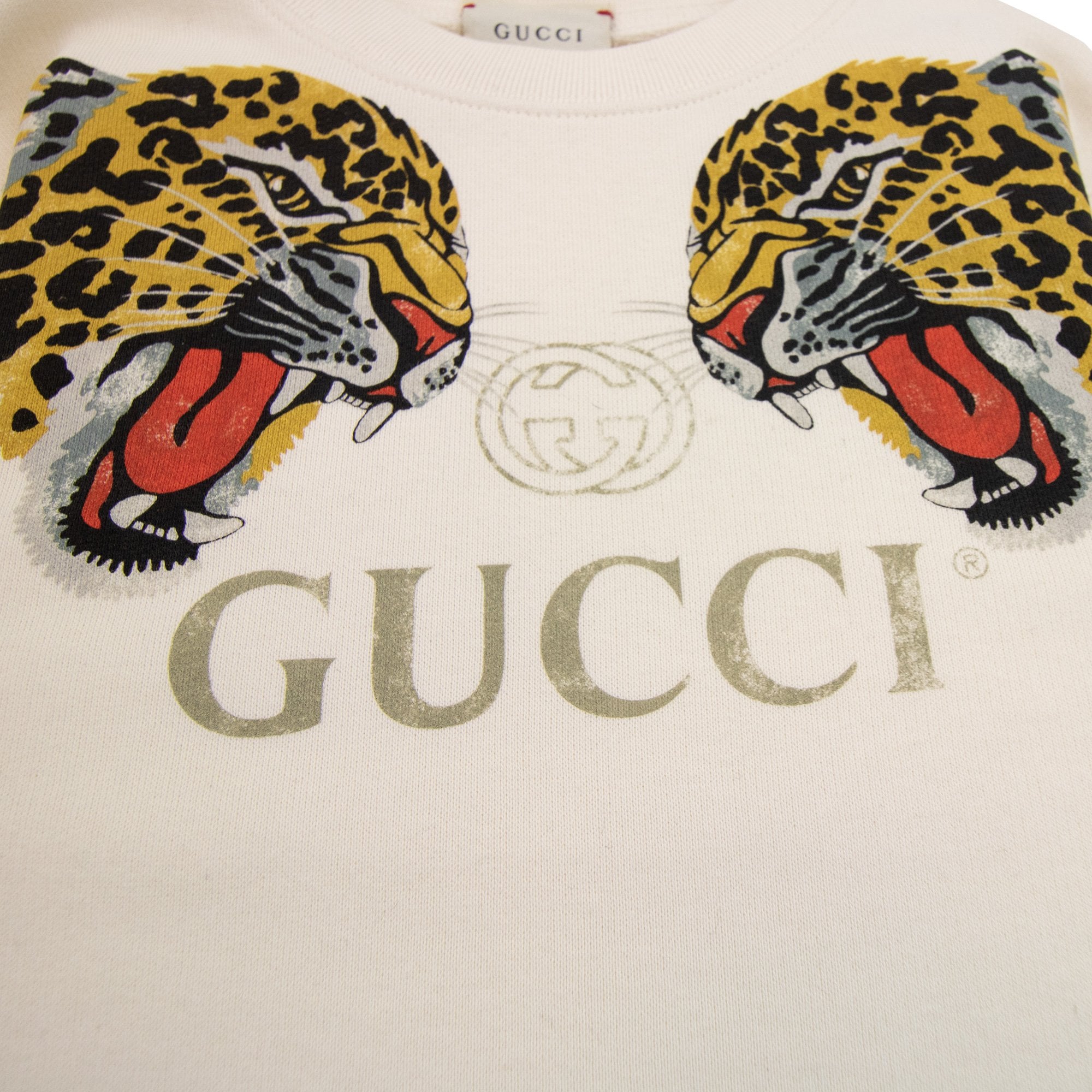 Gucci Double Leopard Sweat White 9061
