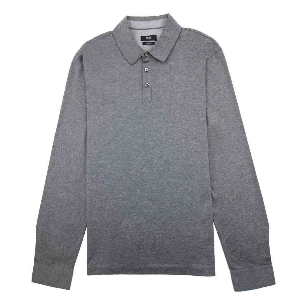 Hugo Boss Paver 01 Long Sleeve Cuff Polo Grey