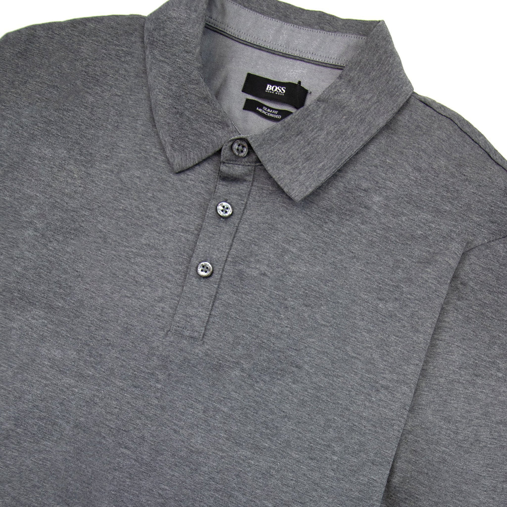 Hugo Boss Paver 01 Long Sleeve Cuff Polo Grey