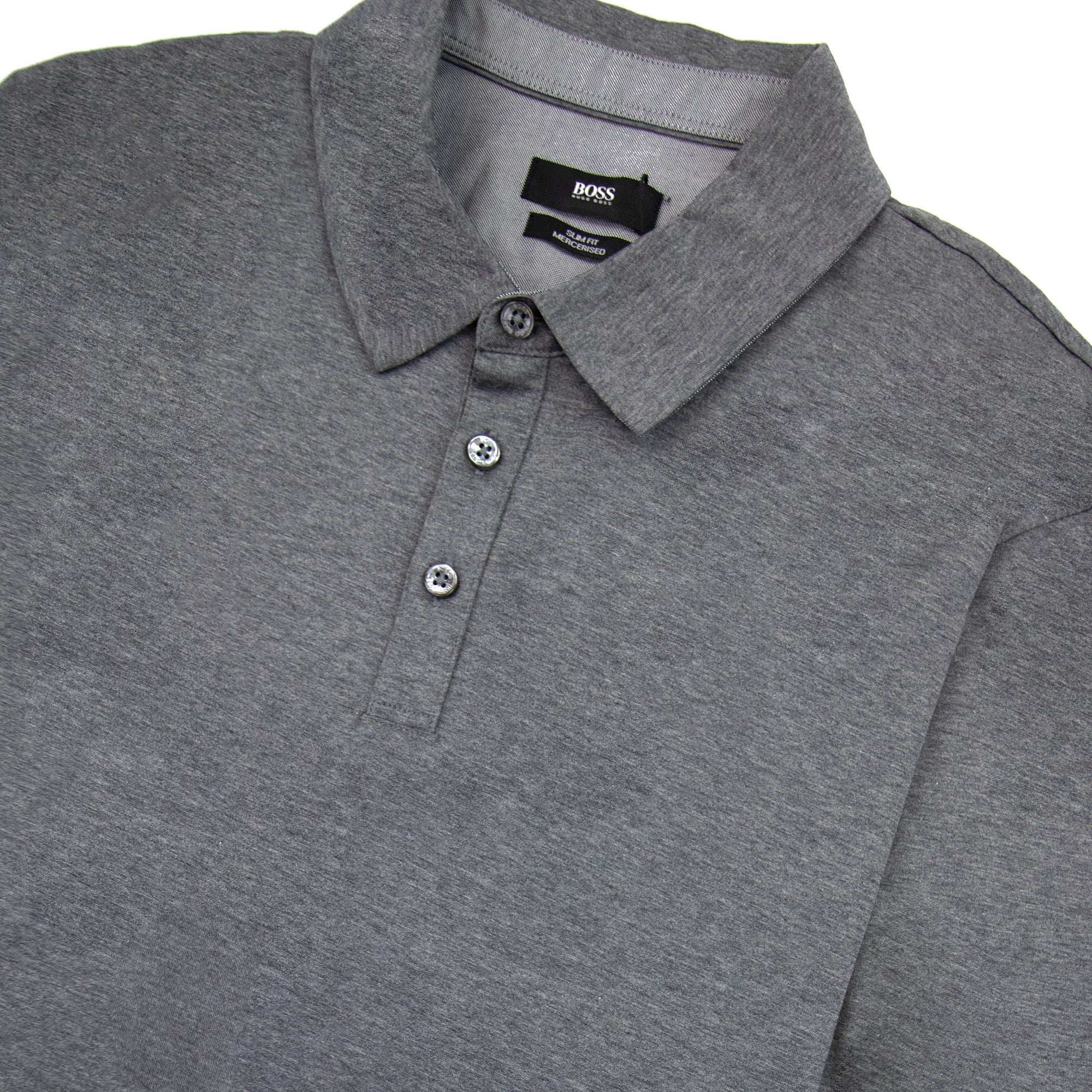 Hugo Boss Paver 01 Long Sleeve Cuff Polo Grey