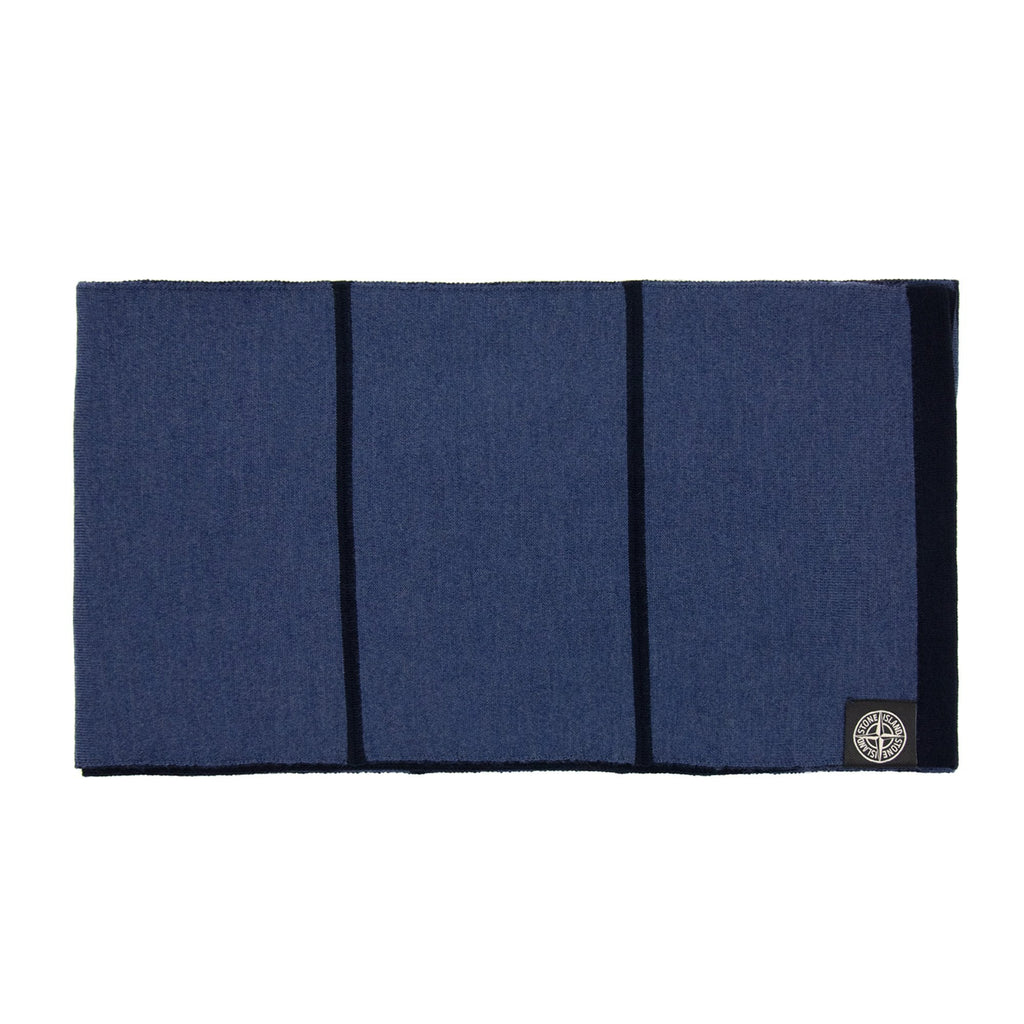 Stone Island Compass Patch Scarf Navy V0020