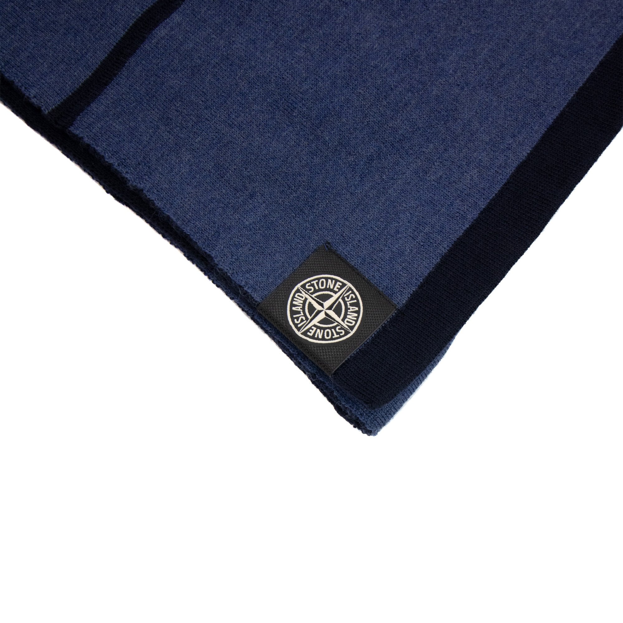 Stone Island Compass Patch Scarf Navy V0020