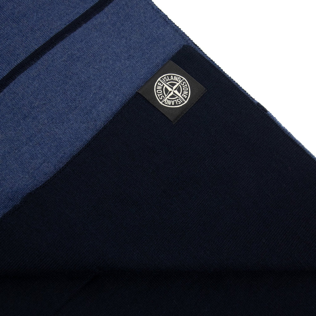 Stone Island Compass Patch Scarf Navy V0020