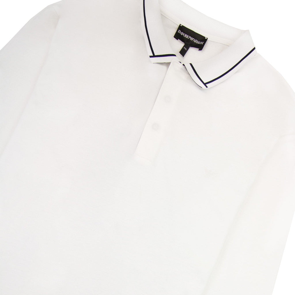 Armani Jeans Aj Embroidered Logo L/s Shirt White