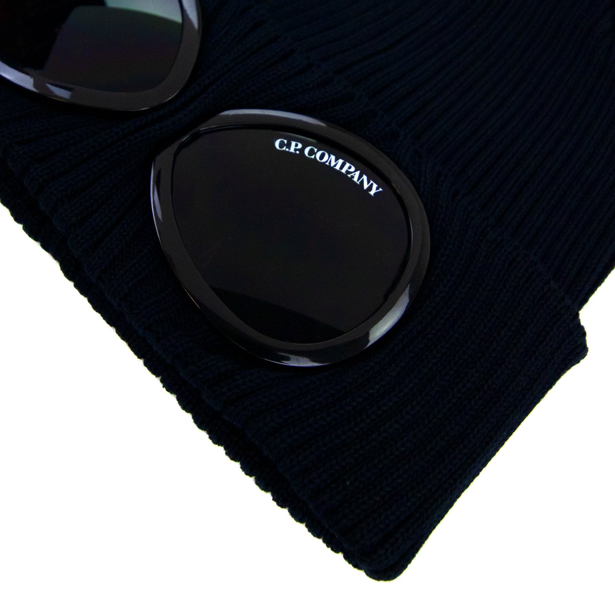 Cp Company Cotton Goggle Beanie Navy 888