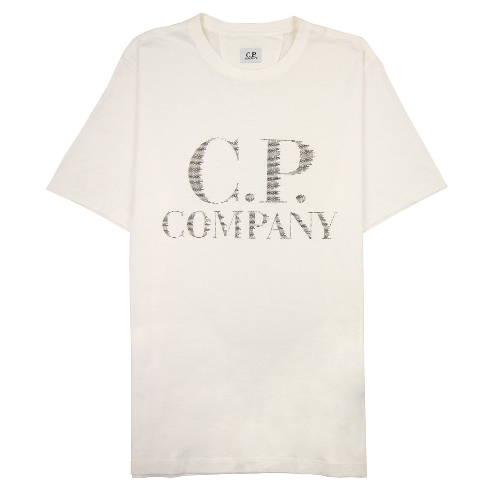 Cp Company 30/1 Large Logo T Shirt White 103