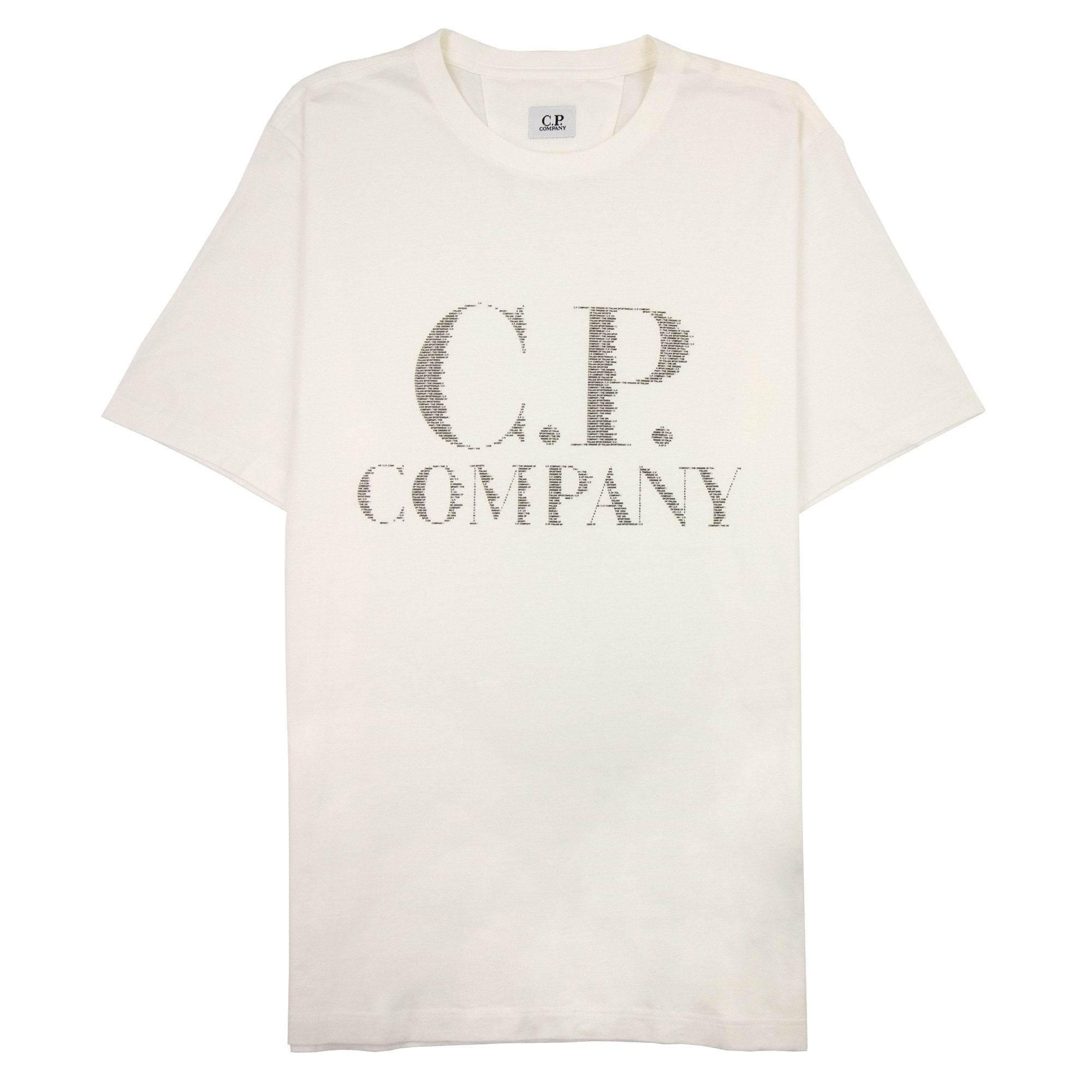 Cp Company 30/1 Large Logo T Shirt White 103