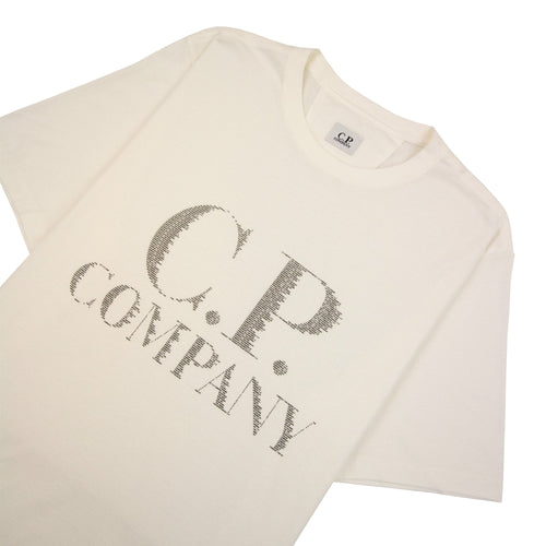 Cp Company 30/1 Large Logo T Shirt White 103